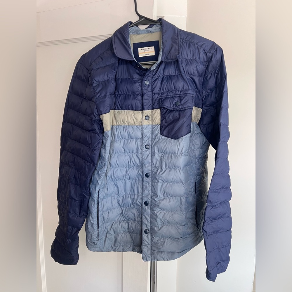 Small Marine Layer Buttoned Puffer Jacket - image 1